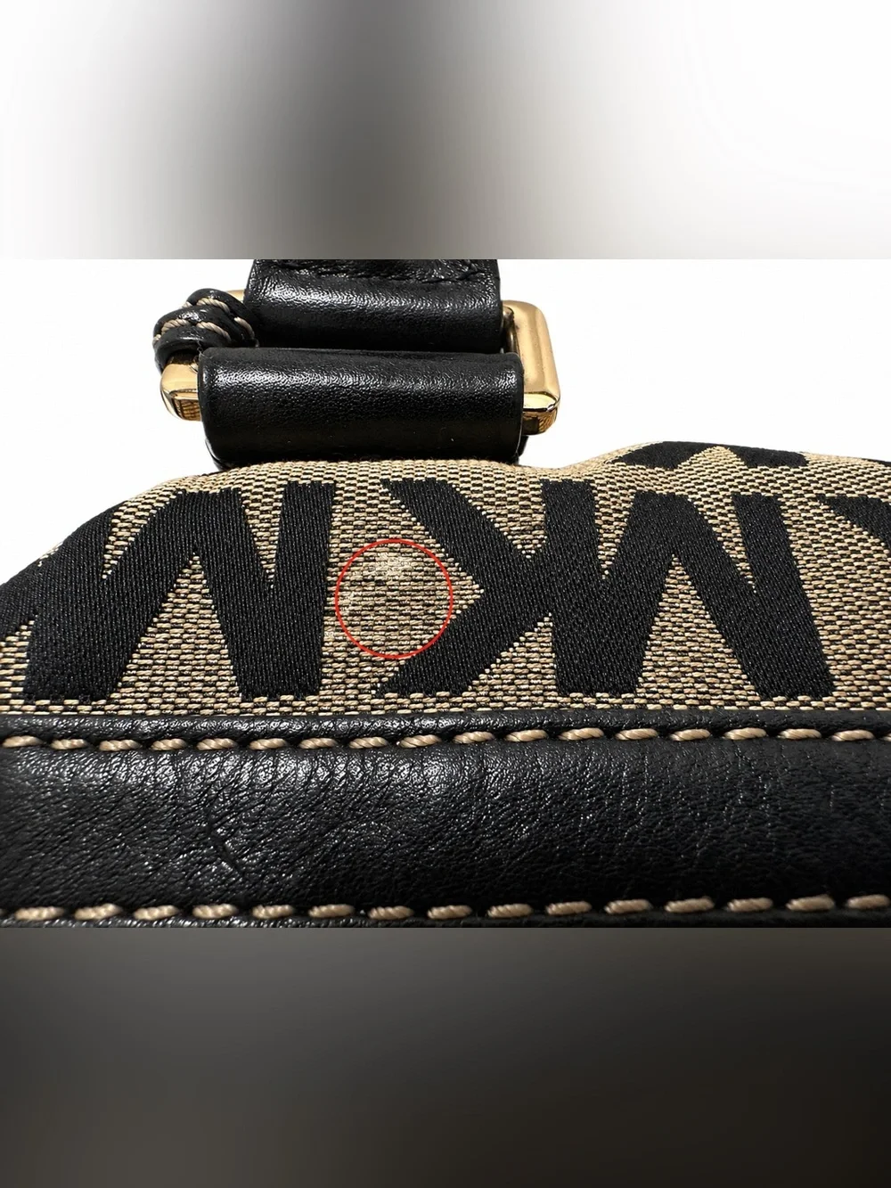 Michael Kors Grayson Signature Logo Jacquard Satchel 🖤 Leather Gold Hardware